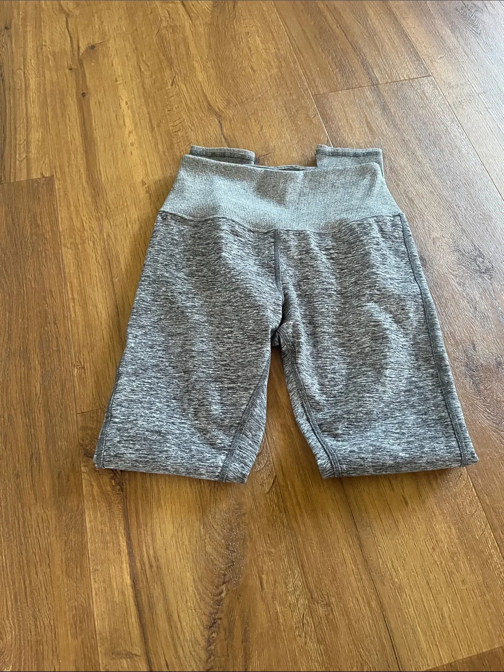 ALO Yoga Kids Heather Gray Seamless Leggings